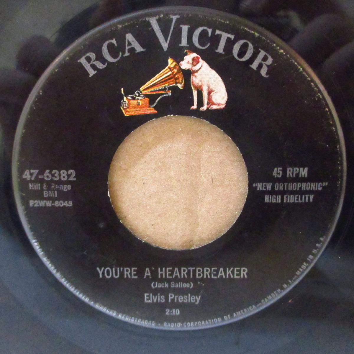 ELVIS PRESLEY (エルヴィス・プレスリー)  - Milkcow Blues Boogie (US '55 RCAビクター初回再発7インチ)