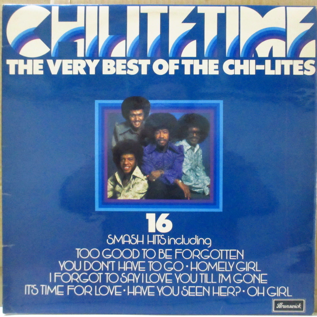 CHI-LITES (チャイ・ライツ)  - Chi-Lite Time / The Very Best Of The Chi-Lites (UK '76 初回品番黒ラベ・オリジナル・ステレオLP/表面コーティング・ジャケ) '71〜'76年ベスト16曲