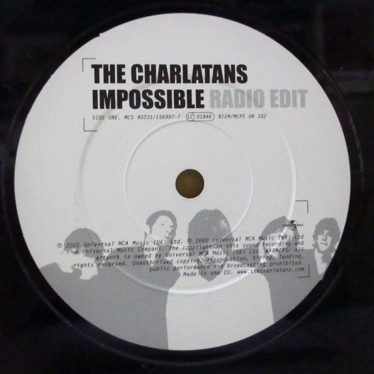 CHARLATANS, THE (ザ・シャーラタンズ) - Impossible (EU オリジナル 7インチ+光沢固紙ジャケ)