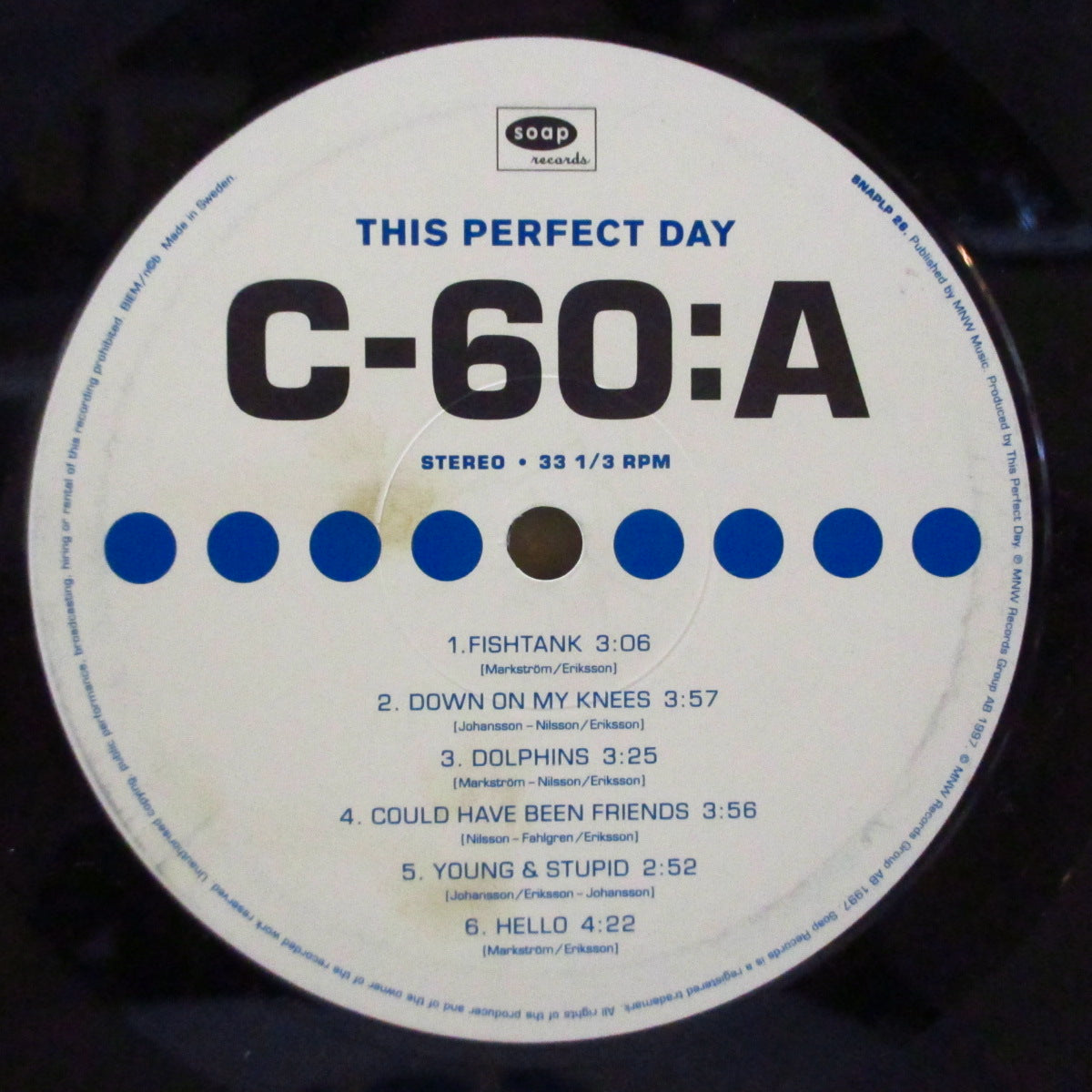 THIS PERFECT DAY (ディス・パーフェクト・デイ)  - C-60 (Sweden オリジナル LP) '97年4th&ラストアルバム