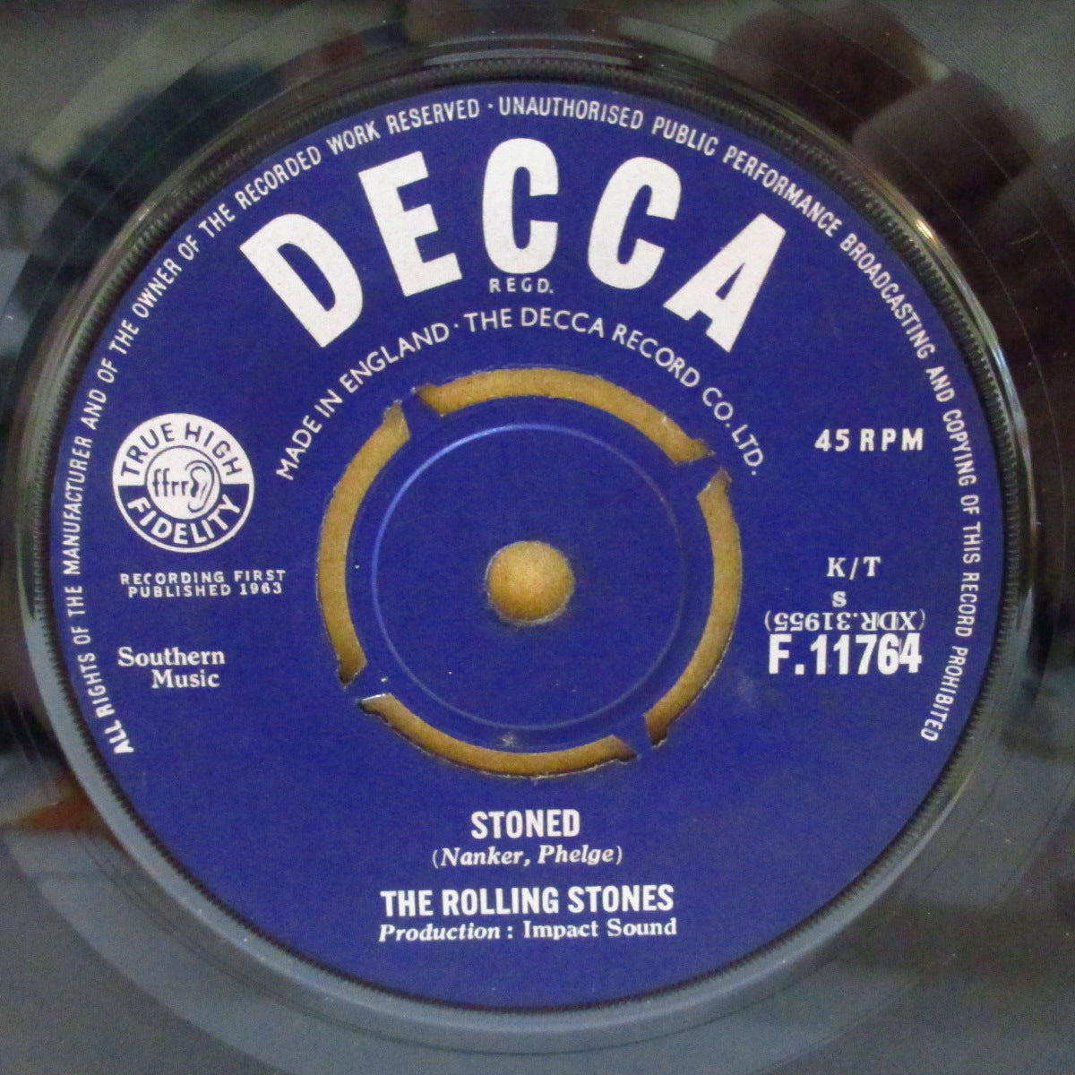 ROLLING STONES (ローリング・ストーンズ)  - I Wanna Be Your Man (UK '63 オリジナル「B面曲目修正ラウンドセンター」 7インチ+カンパニースリーブ)