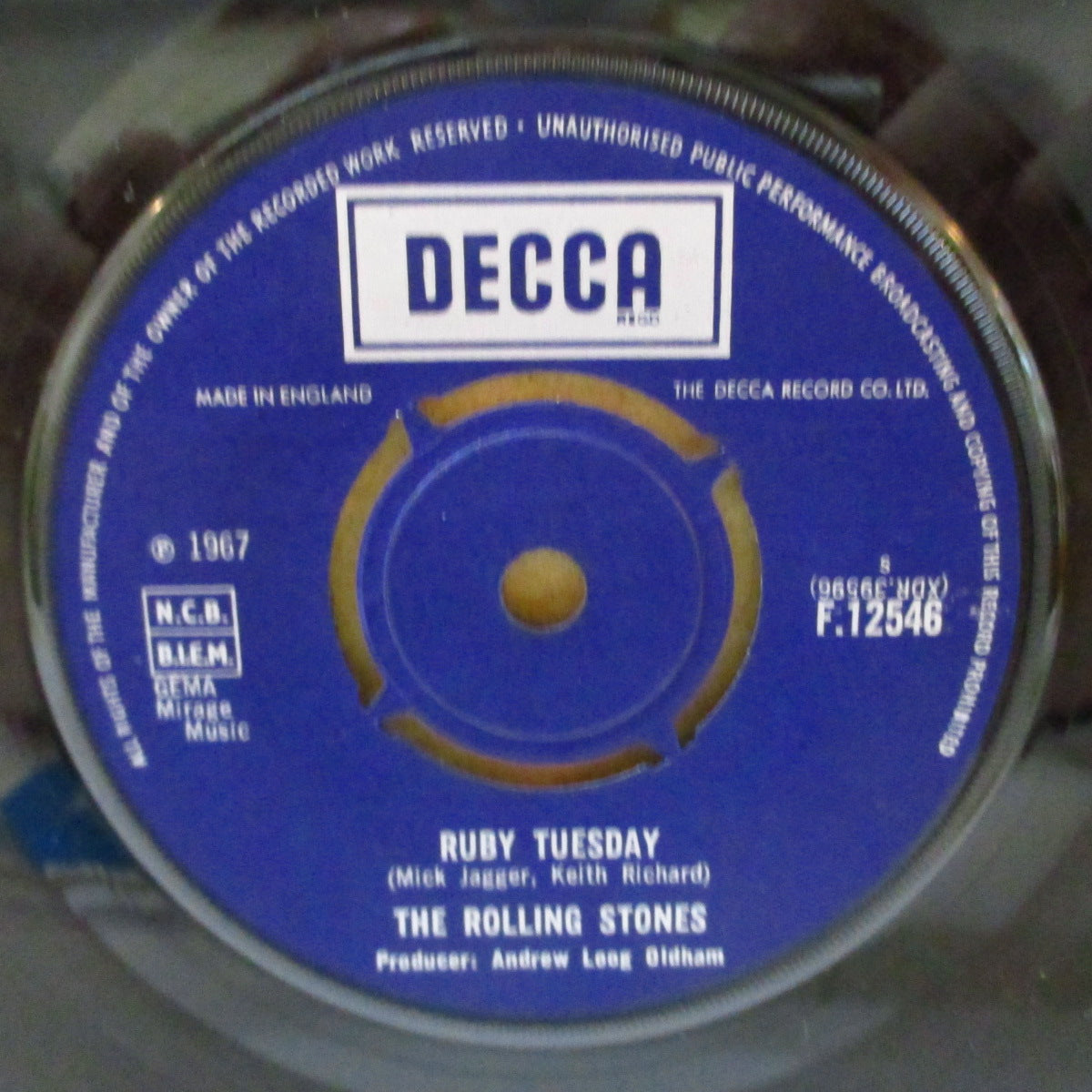 ROLLING STONES (ローリング・ストーンズ)  - Let's Spend The Night Together (UK '67 オリジナル「ラウンドセンター」 7インチ+カンパニースリーブ)