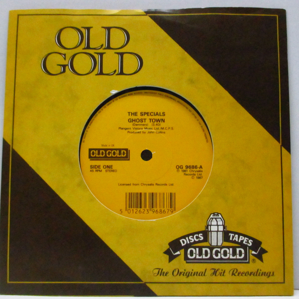 SPECIALS, THE (ザ・スペシャルズ)  - Ghost Town / Rat Race (UK '87 再発 7"+カンパニースリーブ/OG 9686)