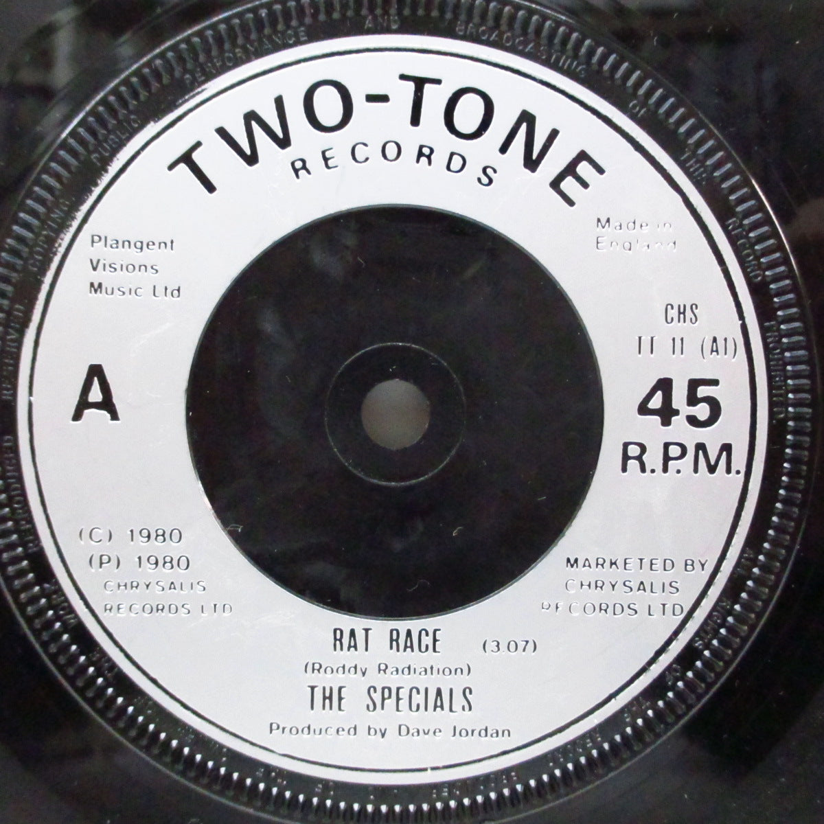 SPECIALS, THE (ザ・スペシャルズ)  - Rat Race (UK '80 再発「銀ラベ」フラットセンター7"+カンパニースリーブ) 「Made in England」Ver.