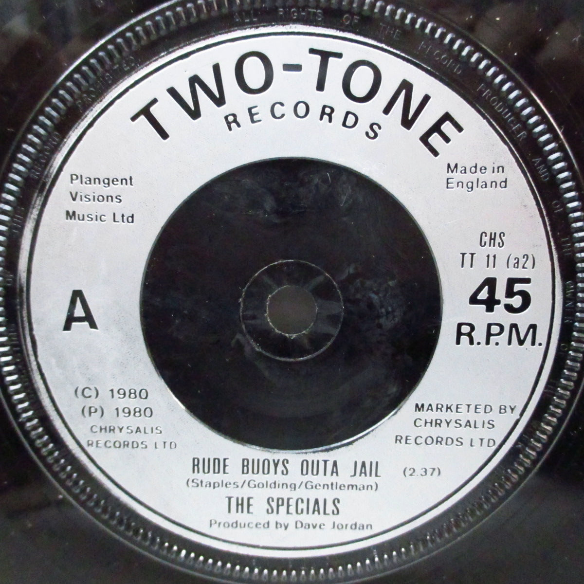 SPECIALS, THE (ザ・スペシャルズ)  - Rat Race (UK '80 再発「銀ラベ」フラットセンター7"+カンパニースリーブ) 「Made in England」Ver.