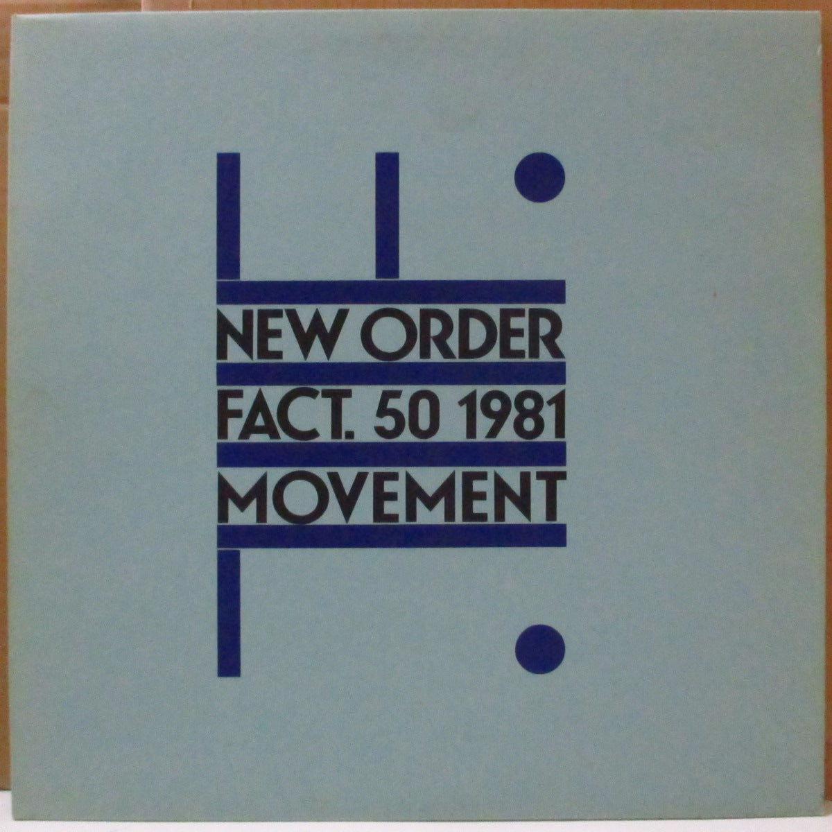 NEW ORDER (ニュー・オーダー)  - Movement (UK '85 再発「A5/B5」マト LP+「PATENT Nos.1,125.555 」インナー) '81年1stアルバム