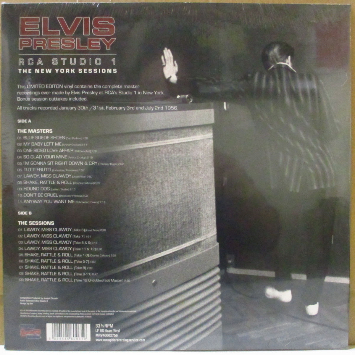 ELVIS PRESLEY (エルヴィス・プレスリー)  - RCA Studio 1 The New York Sessions (EU '18 レコードストア・デイ限定 180g LP/New 廃盤) コレクタブル！