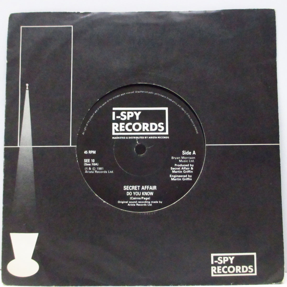 SECRET AFFAIR (シークレット・アフェア)  - Do You Know / Dance Master (UK オリジナル「紙ラベ」7"/カンパニースリーブ）