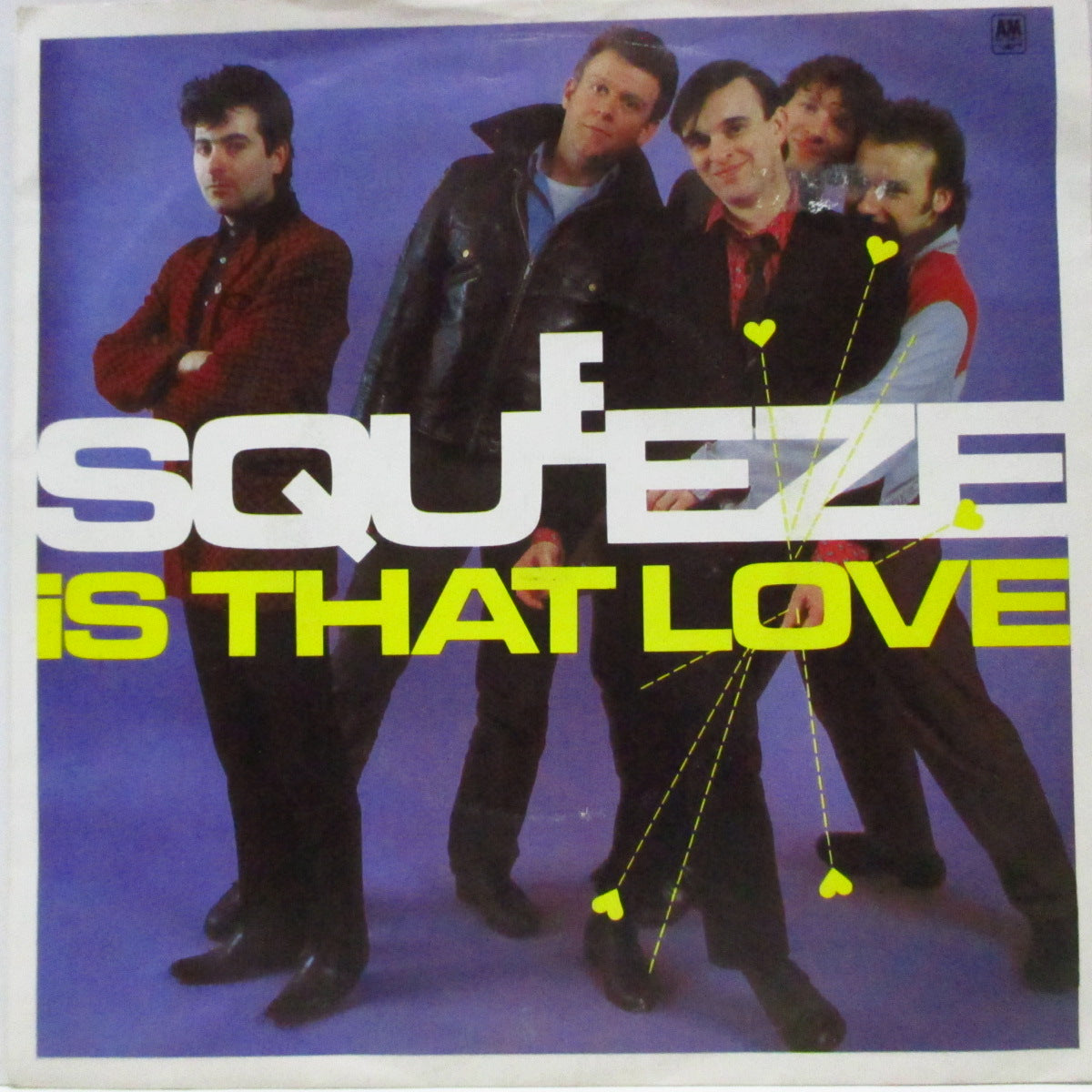 SQUEEZE (スクイーズ)  - Is That Love (UK オリジナル「フラットセンター」7"/光沢ソフト紙ジャケ) B面アルバム未収録！