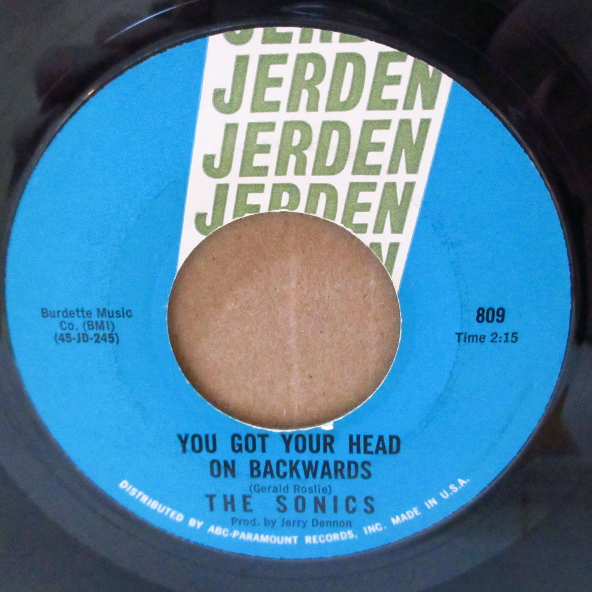 SONICS, THE (ザ・ソニックス)  - You Got Your Head On Backwards (US '66 オリジナル7インチ)MOD-R&Bガレージ名曲！