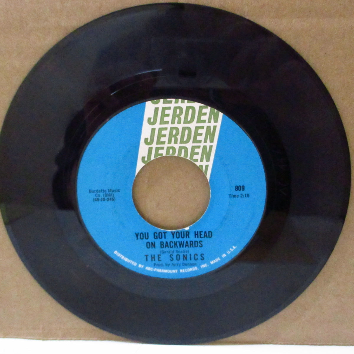 SONICS, THE (ザ・ソニックス)  - You Got Your Head On Backwards (US '66 オリジナル7インチ)MOD-R&Bガレージ名曲！