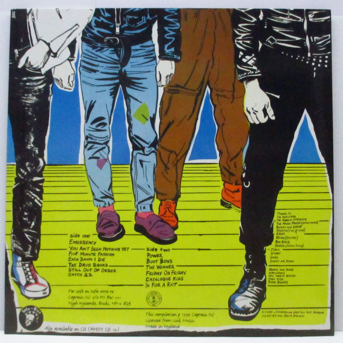 INFA-RIOT (インファ・ライオット)  - Still Out Of Order (UK '97 再発 LP+インサート/AHOY LP 10) '82年ファースト！