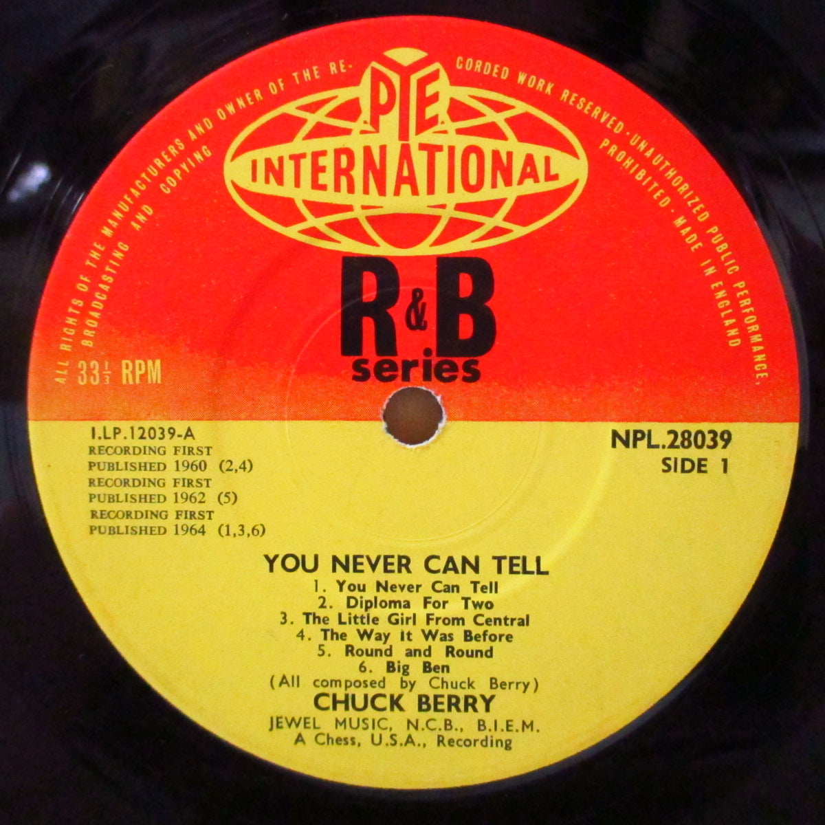 CHUCK BERRY (チャック・ベリー)  - You Never Can Tell (UK '64 初回オリジナル・モノラル LP/表面コーティング折り返しジャケ)