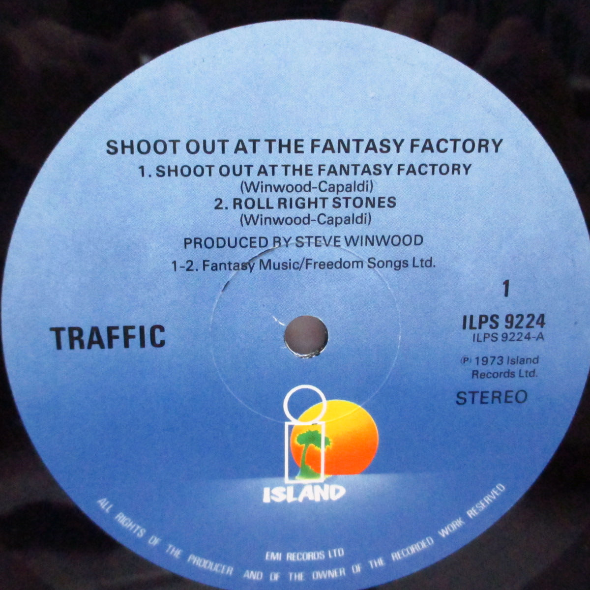 TRAFFIC (トラフィック)  - Shoot Out At The Fantasy Factory (UK 70's再発「青ラベ」LP/「六角形 / 両面コーティング」ジャケ)