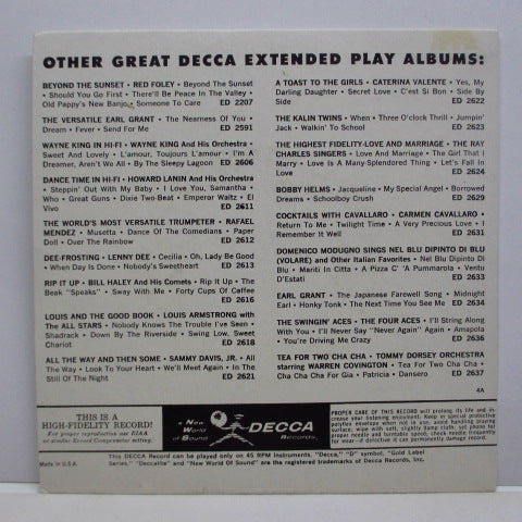 BILL HALEY & HIS COMETS (ビル・ヘイリー＆ヒズ・コメッツ)  - Strictly Instrumental +3 (US Orig.EP)
