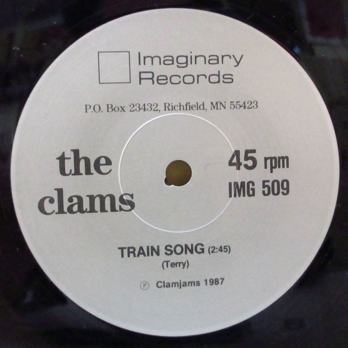 CLAMS, THE (ザ・クラムス)  - Train Song (US オリジナル 7インチ+光沢ソフト紙ジャケ) '87年シングル