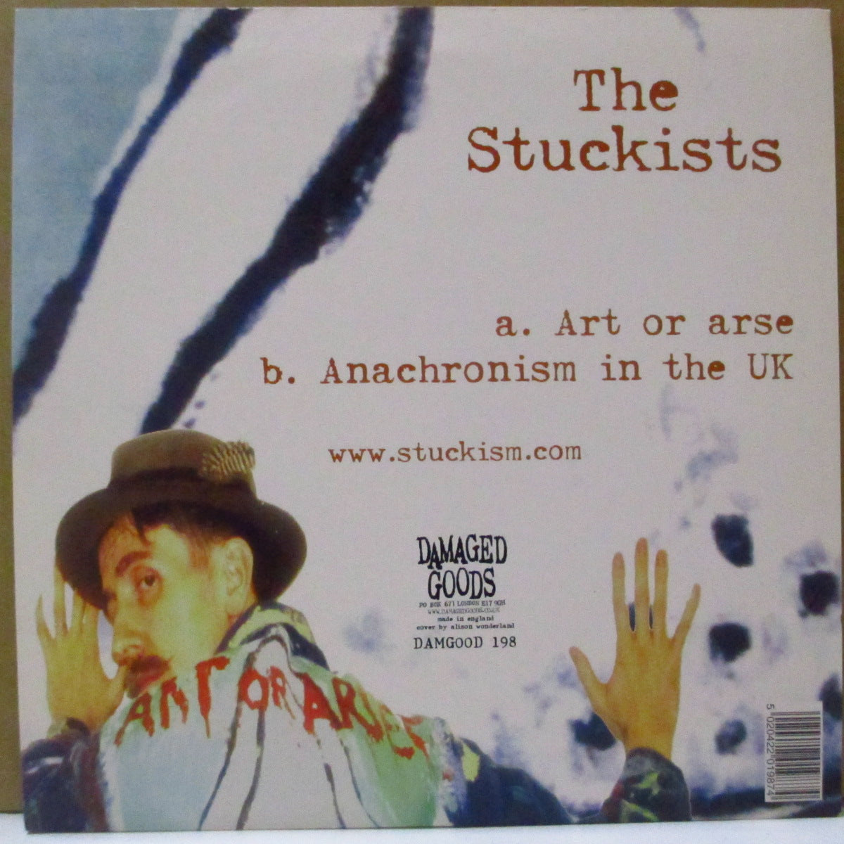 STUCKISTS, THE (ザ・スタッキスツ=ビリー・チャイルデイッシュ)  - Art Or Arse (UK 再発 7インチ+光沢固紙ジャケ) '00年シングル