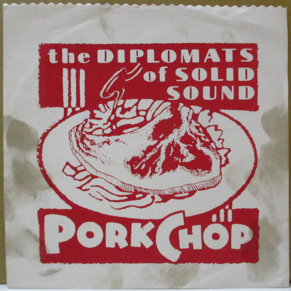 DIPLOMATS OF SOLID SOUND, THE (ザ・ディプロマッツ・オブ・ソリッド・サウンド)  - Porkchop +2 (US 限定ブルーマーブルヴァイナル 7インチ+TOP波型マットソフト紙ジャケ) '02年シングル