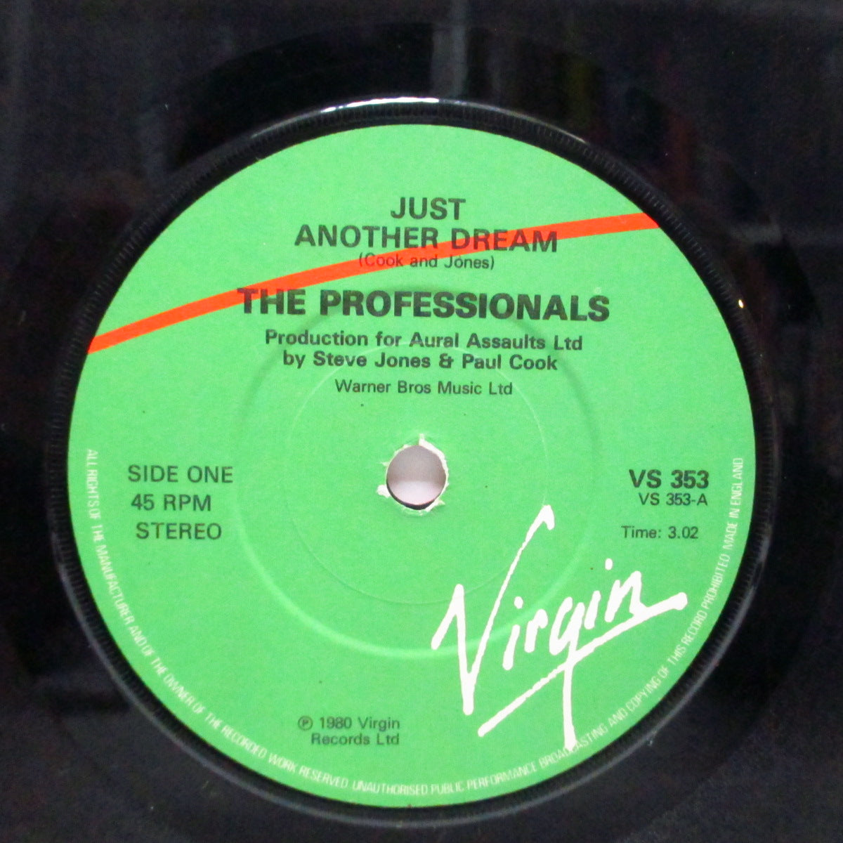 PROFESSIONALS, THE (ザ ・プロフェッショナルズ)  - Just Another Dream (UK オリジナル 7"+光沢固紙折り返しジャケ)