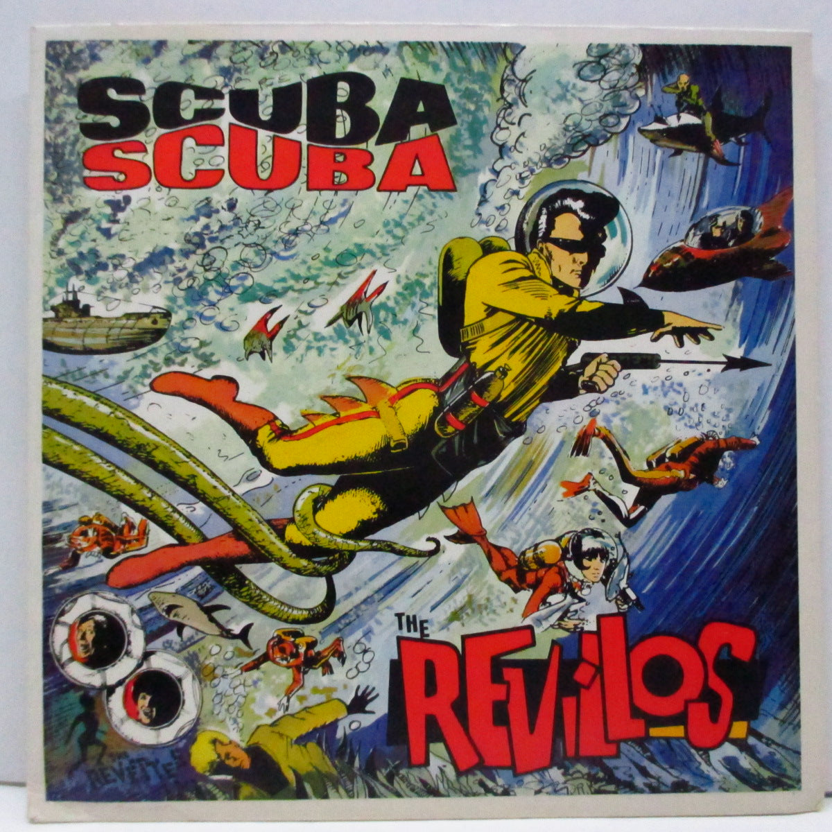 REVILLOS, THE (ザ ・レヴィロス)  - Scuba Scuba (UK オリジナル 7"+光沢固紙ジャケ)