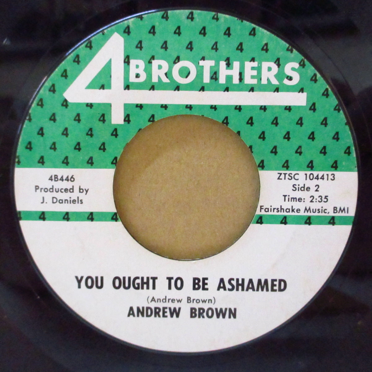 ANDREW BROWN (アンドリュー・ブラウン)  - If We Try / You Ought To Be Ashamed (US '65 オリジナル 7インチ)R&Bノーザン+都会派ロッキン・ブルース