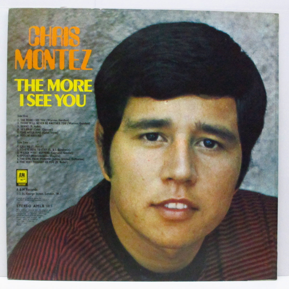 CHRIS MONTEZ (クリス・モンテス)  - The More I See You (UK '70 再発 LP+表面コーティングジャケ/AMLB 1011) 別ジャケ再発盤！