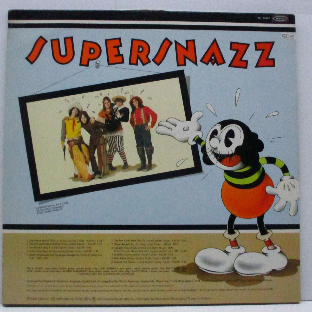 FLAMIN’ GROOVIES (フレイミン・グルーヴィーズ)  - Supersnazz (Dutch 70's 再発「オレンジラベ」LP)