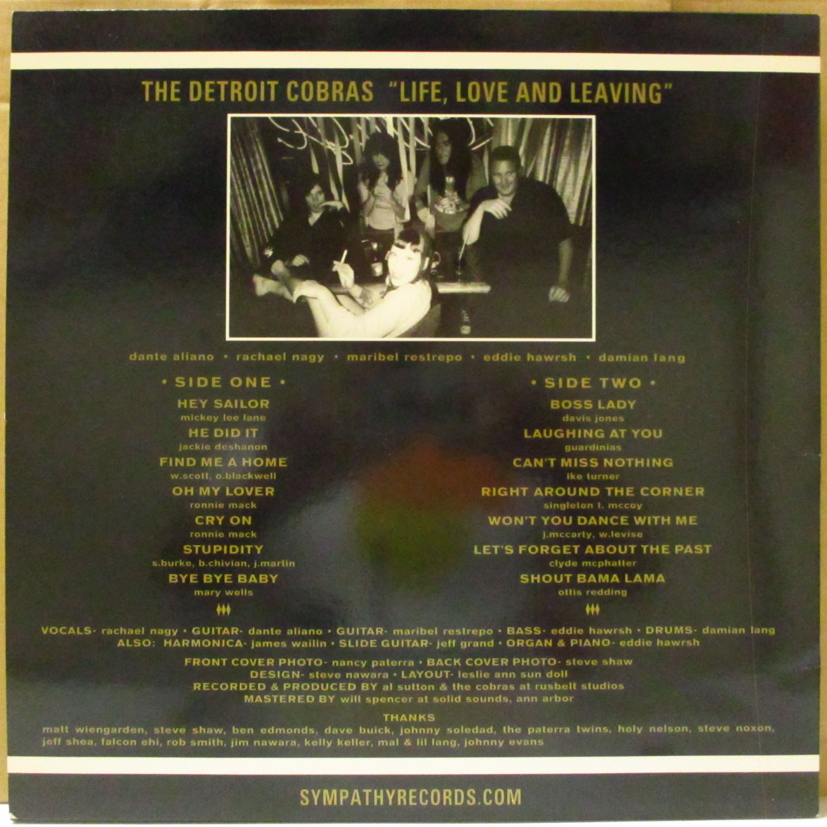DETROIT COBRAS, THE (ザ・デトロイト・コブラス)  - Life, Love And Leaving (US オリジナル「黒盤」LP) '01年2ndアルバム