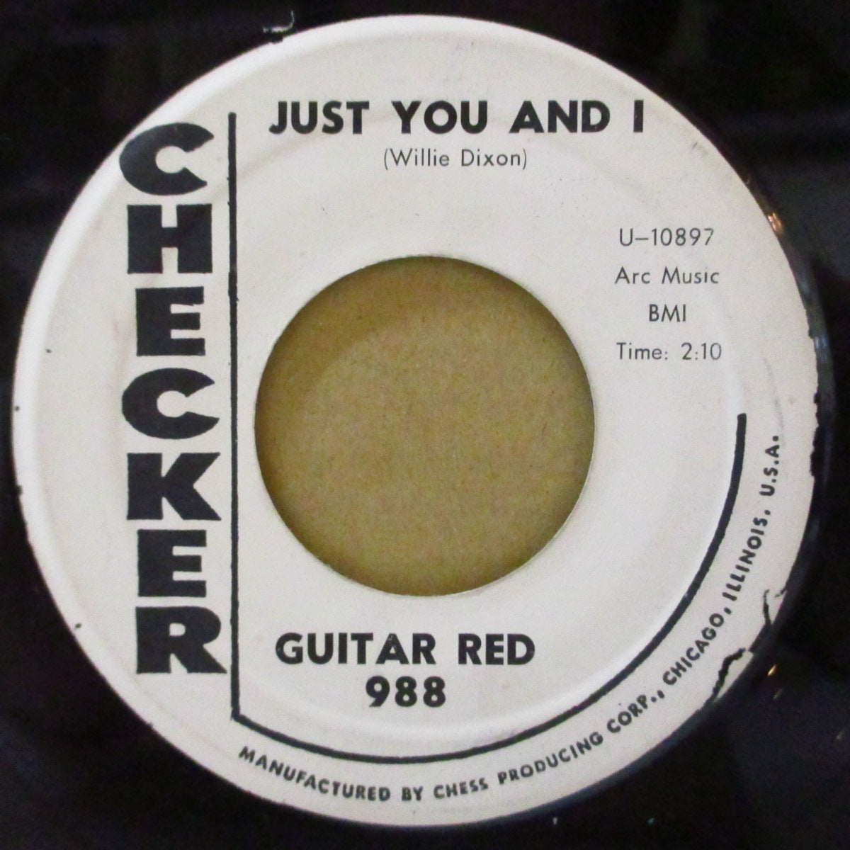 GUITAR RED (Paul Johnson) (ギター・レッド＝ポール・ジョンソン)  - Just You And I (US '61プロモ・白ラベ 7インチ)ロッキン・デンジャーR&Bノーザン!