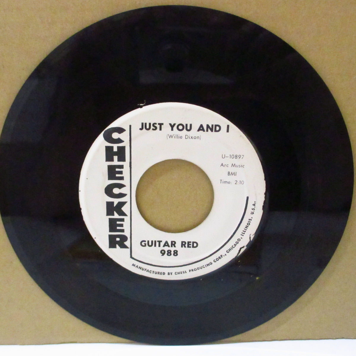 GUITAR RED (Paul Johnson) (ギター・レッド＝ポール・ジョンソン)  - Just You And I (US '61プロモ・白ラベ 7インチ)ロッキン・デンジャーR&Bノーザン!