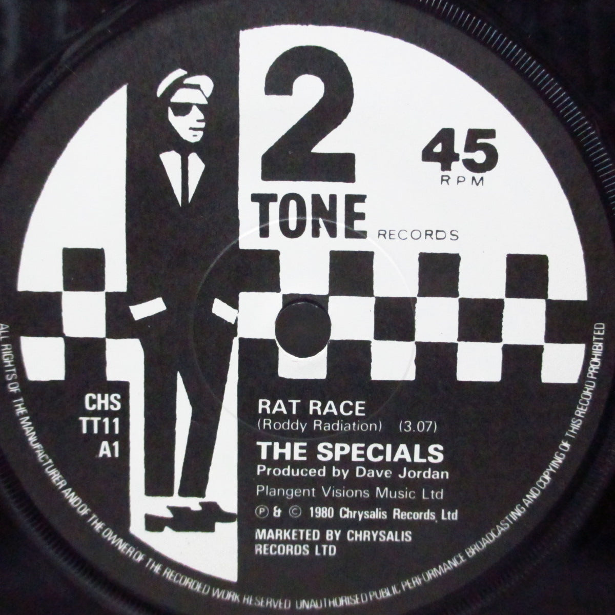 SPECIALS, THE (ザ・スペシャルズ)  - Rat Race (UK オリジナル「紙ラベ」フラットセンター7"+カンパニースリーブ) '80年両A面4thシングル !