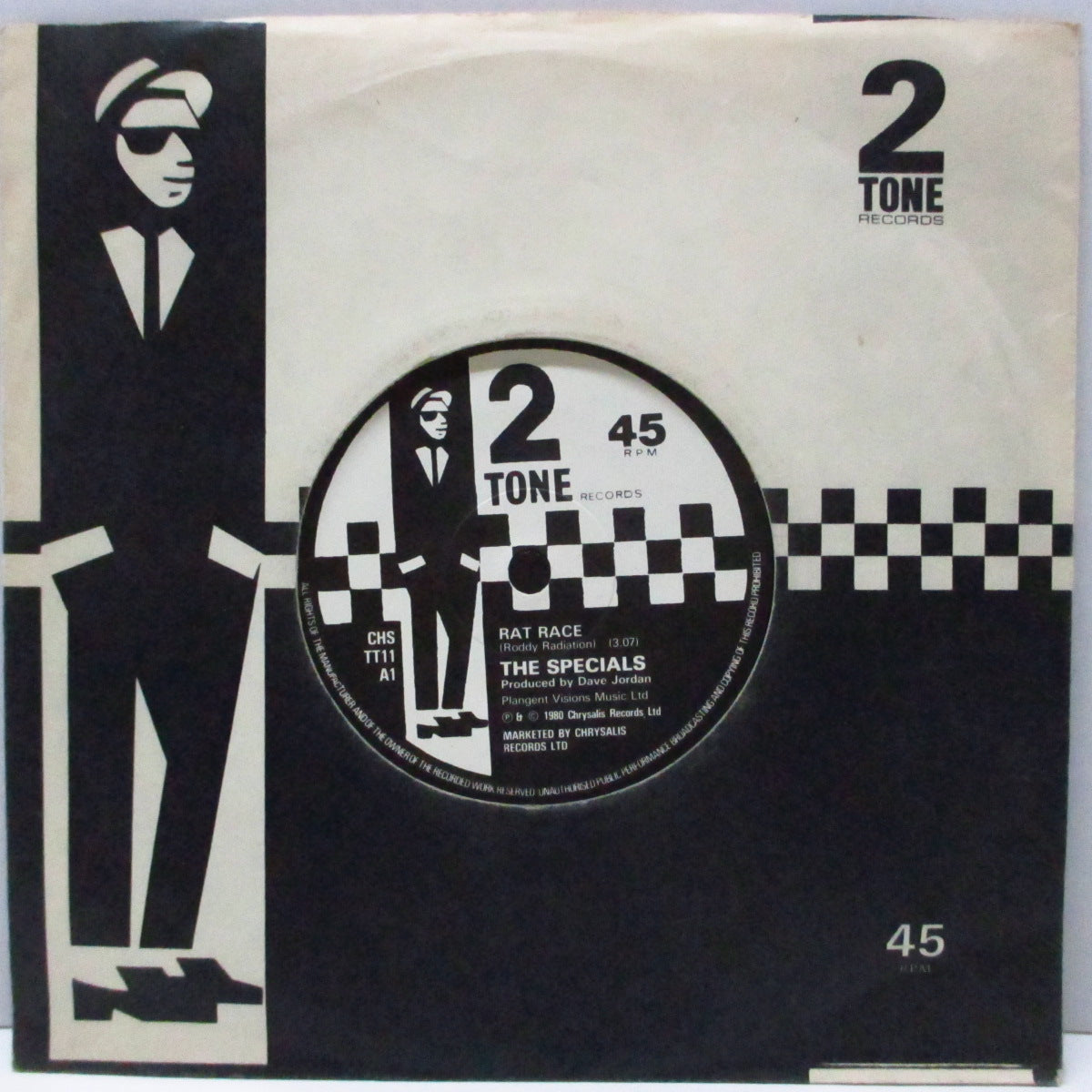 SPECIALS, THE (ザ・スペシャルズ)  - Rat Race (UK オリジナル「紙ラベ」フラットセンター7"+カンパニースリーブ) '80年両A面4thシングル !