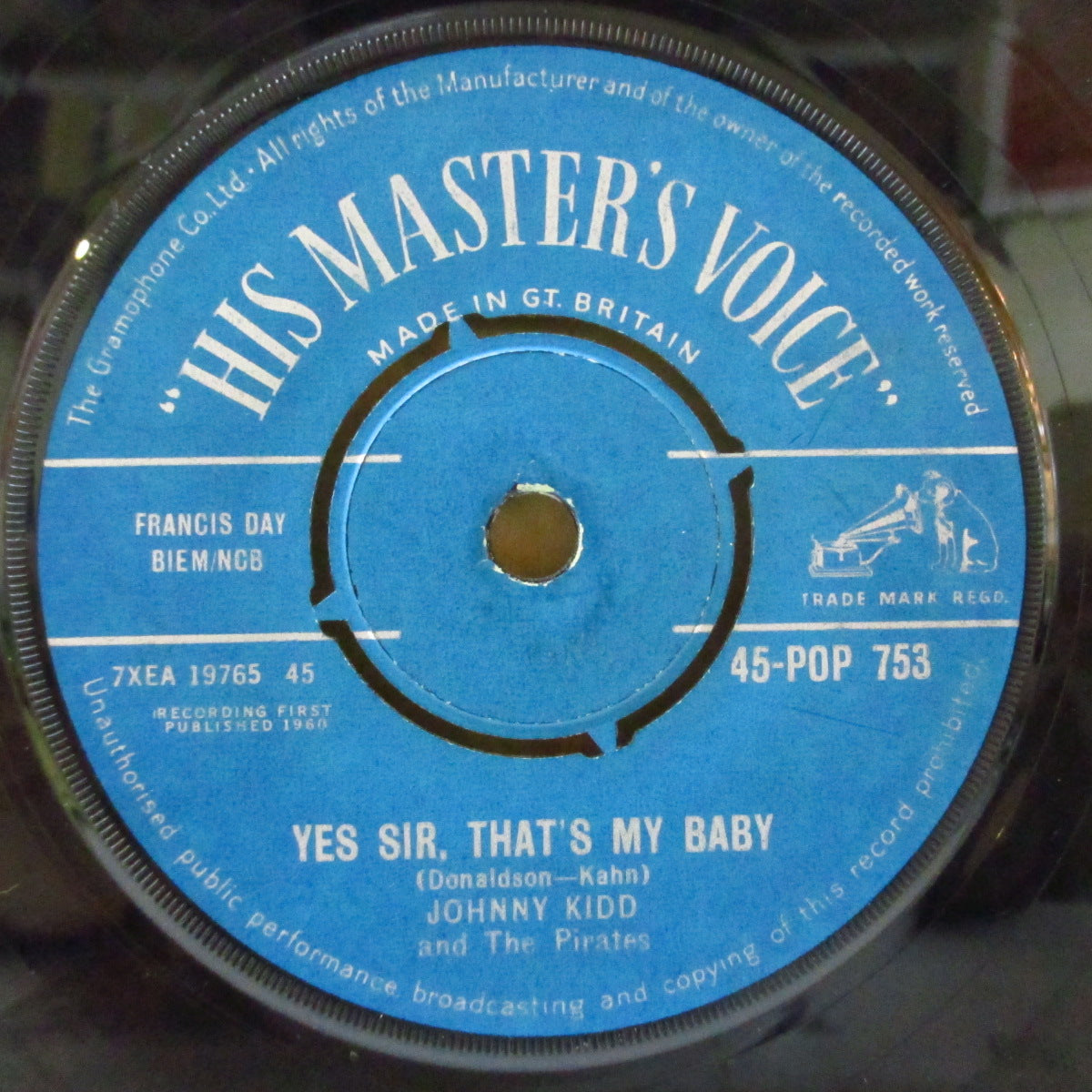 JOHNNY KIDD & THE PIRATES (ジョニー・キッド & ザ・パイレーツ)  - Shakin' All Over (UK 初回 オリジナル7インチ)テディボーイR&R名曲！