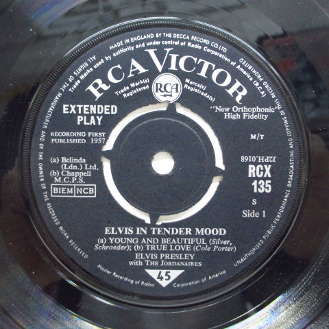 ELVIS PRESLEY (エルヴィス・プレスリー)  - In Tender Mood (UK '64 Re EP/CFS)