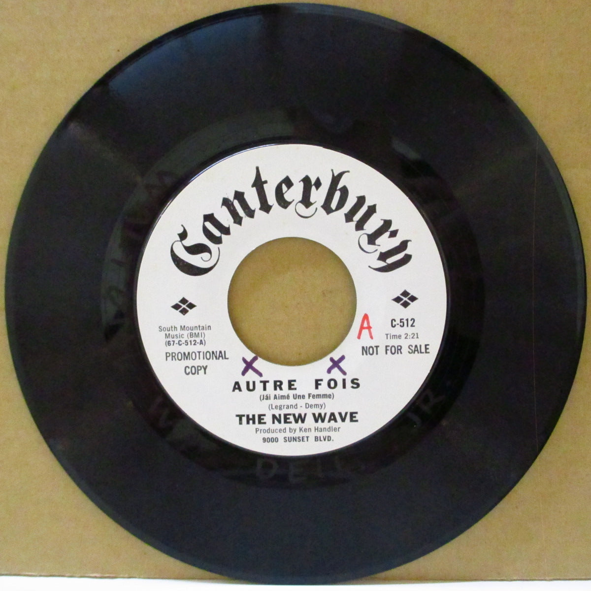 NEW WAVE, THE (ザ・ニュー・ウェーブ)  - Autre Fois / Little Dreams (US '67 プロモ・白ラベ7インチ)ソフト・サンシャイン・ボサノヴァ名曲！