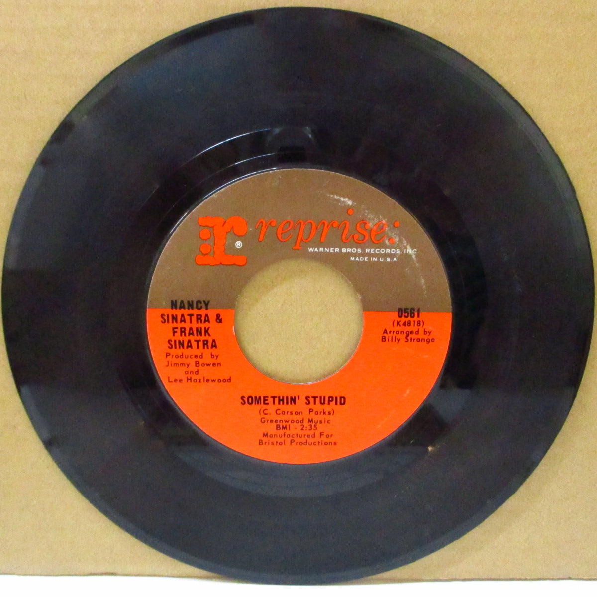 NANCY SINATRA & FRANK SINATRA (ナンシー・シナトラ & フランク・シナトラ)  - Somethin' Stupid / I Will Wait For You (US '67 オリジナル 7インチ)