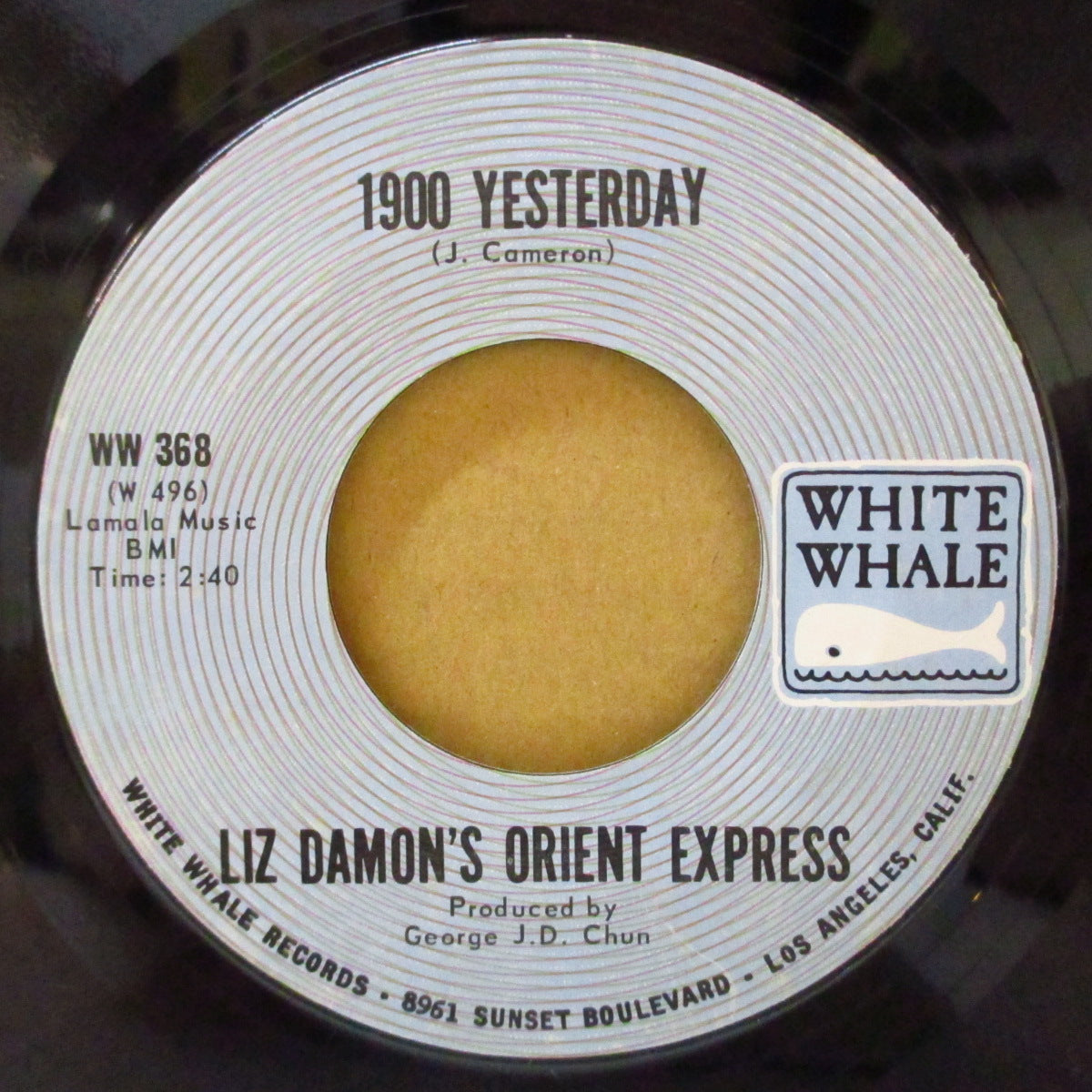 LIZ DAMON'S ORIENTAL EXPRESS (リズ・デーモンズ・オリエンタル・エクスプレス)  - You're Falling In Love (US '70 White Whale社再発 7インチ) JET SETサバービア+サンシャインポップ）