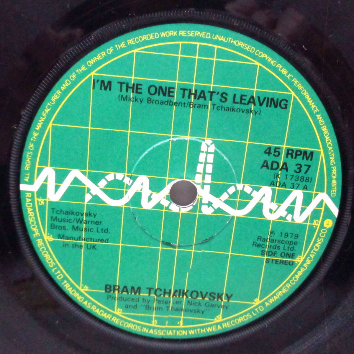 BRAM TCHAIKOVSKY (ブラム・チャイコフスキー)  - I'm The One That's Leaving (UK オリジナル 7"/光沢固紙折り返しジャケ)