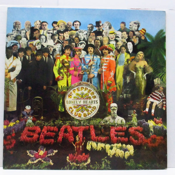 BEATLES (ビートルズ)  - Sgt.Peppers Lonely Hearts Club Band (UK 70's 再発「All Right〜 Rim / 2xEMI 」ステレオ LP+インサート/「バーコード無」見開ジャケ）
