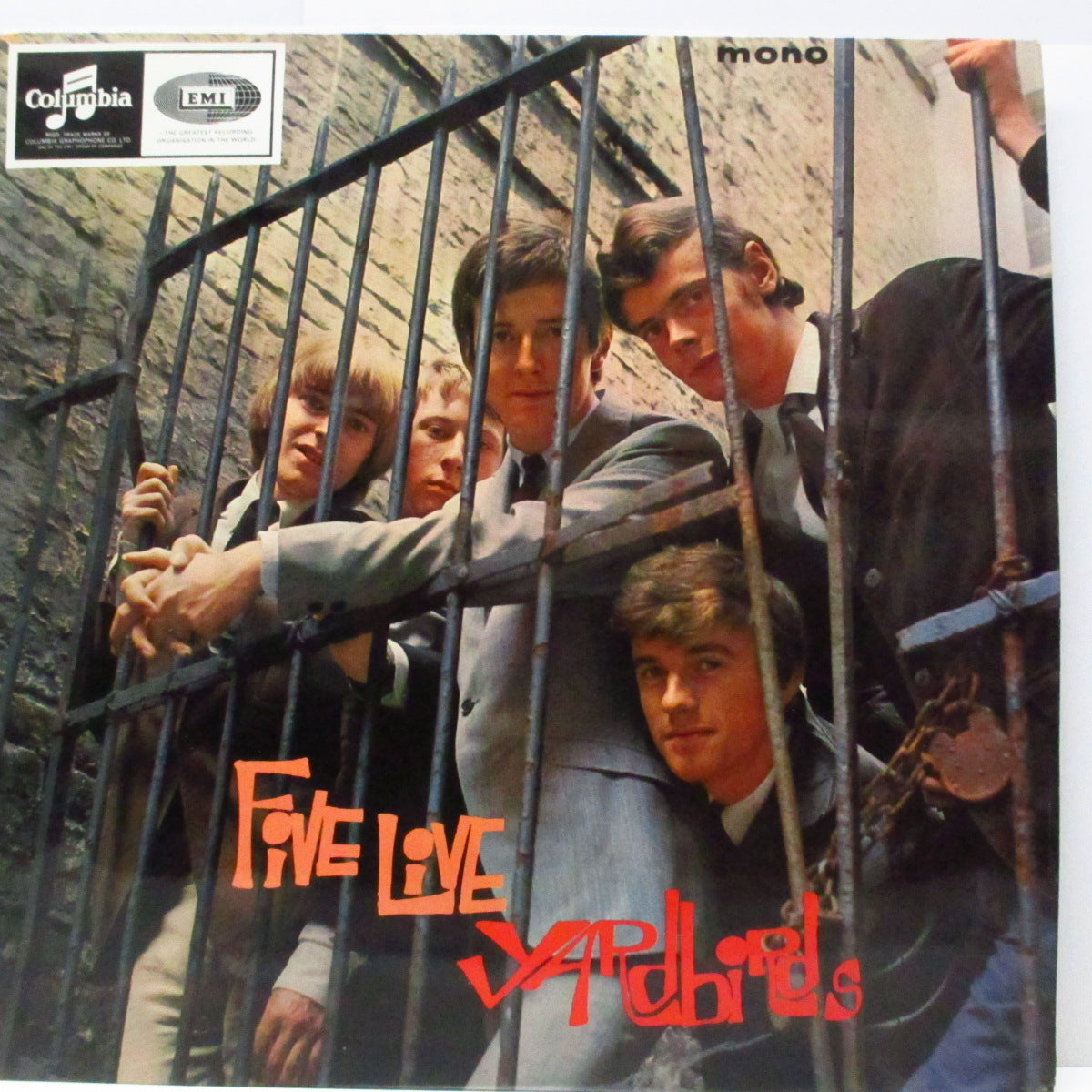 YARDBIRDS (ヤードバーズ)  - Five Live Yardbirds (UK '71年再発ボックス「コロンビア」ロゴ、2xボックス「EMI」ロゴが有る黒/銀ラベ「モノラル」 LP /表面コーティング折り返ジャケ)