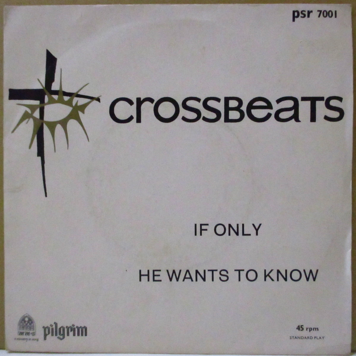 CROSSBEATS (クロスビーツ)  - If Only (UK '65 オリジナル 7インチ+光沢固紙ジャケ)