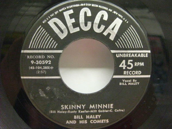 BILL HALEY & HIS COMETS (ビル・ヘイリー＆ヒズ・コメッツ)  - Skinny Minnie (Orig)