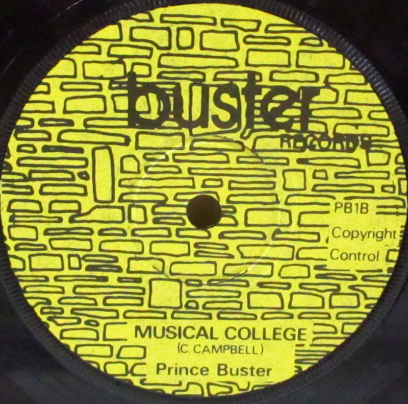 PRINCE BUSTER (プリンス・バスター)  - Big Five / Music College (UK 70's 再発イエローラベ・フラットセンター 7")