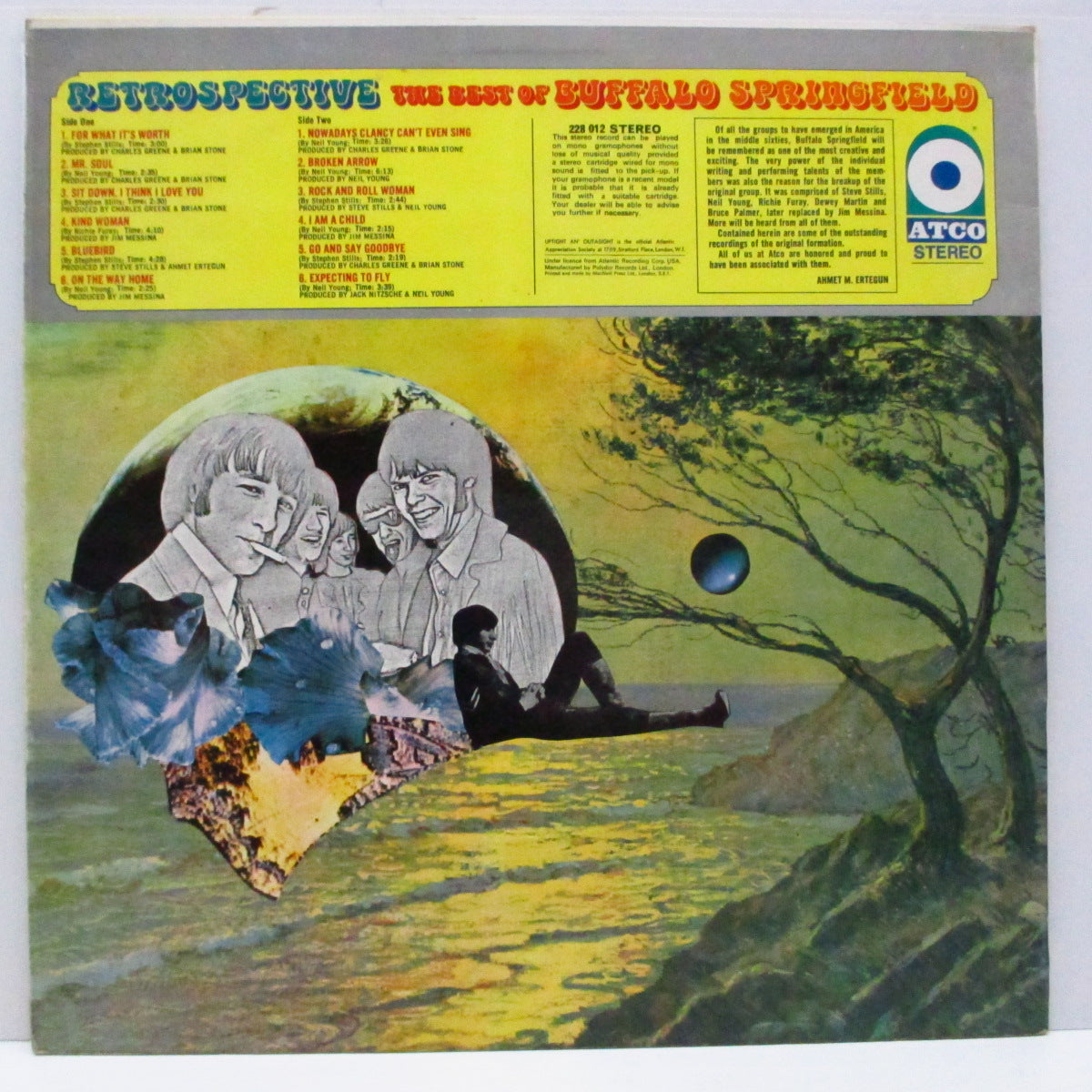 BUFFALO SPRINGFIELD (バッファロー・スプリングフィールド)  - Retrospective (UK オリジナル LP/両面コーティングジャケ) 全12曲、解散後にリリースされたコンピ！
