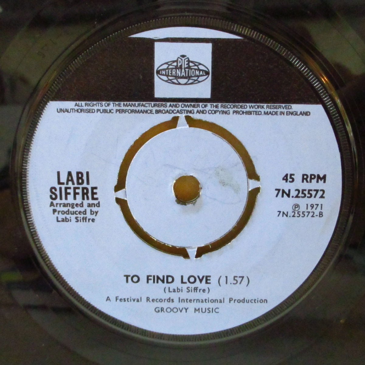 LABI SIFFRE (ラビ・シフレ)  - It Must Be Love (UK '72 オリジナル「ラウンドセンター」 7インチ+カンパニースリーブ) マッドネスのカバー原曲。