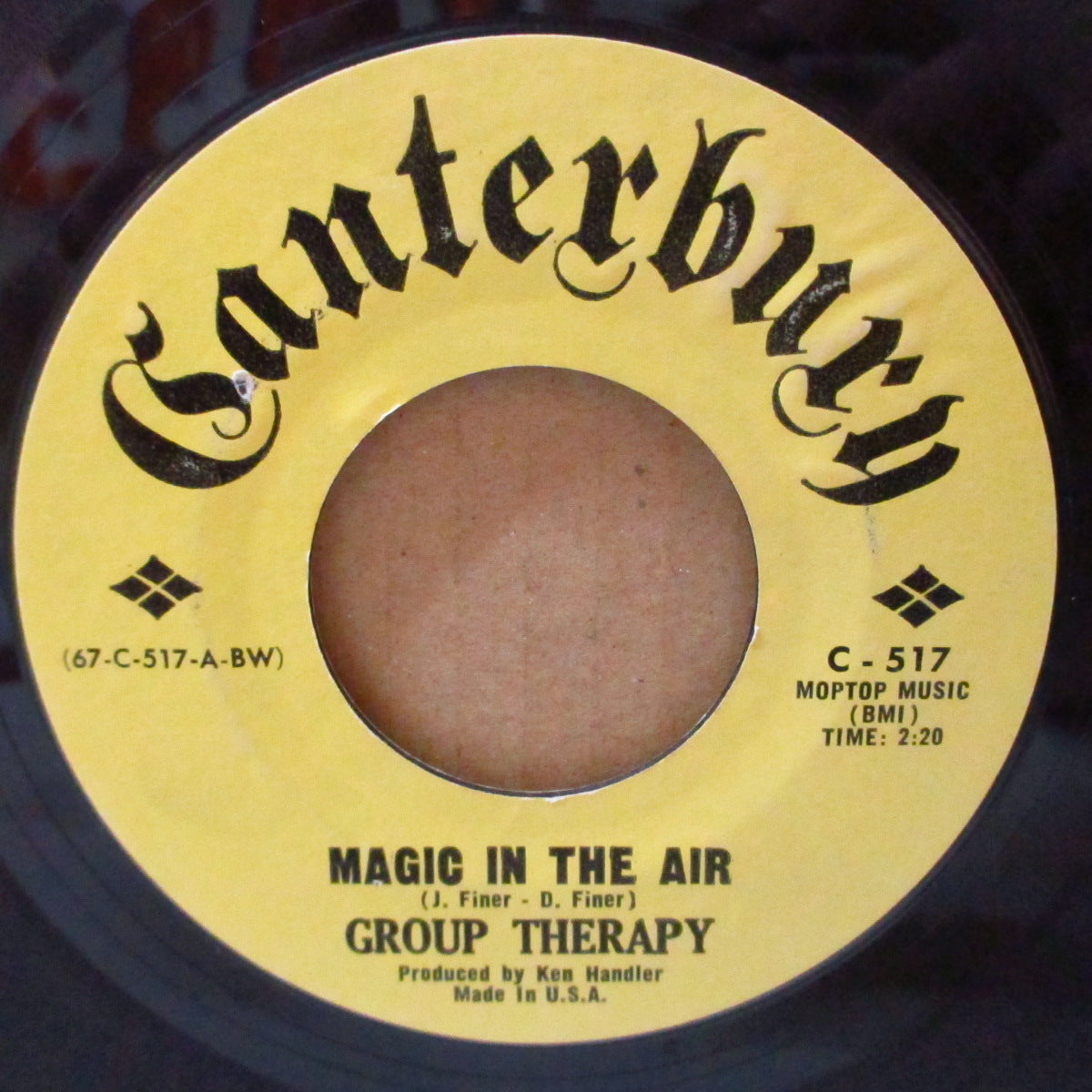GROUP THERAPY (グループ・セラピー)  - Magic In The Air (US '67 オリジナル 7インチ)サンシャインポップ名曲