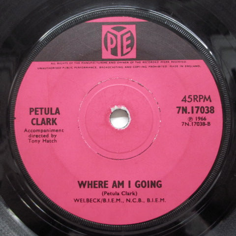PETULA CLARK (ペトゥラ・クラーク)  - My Love (UK オリジナル「フラット・センター」7") 