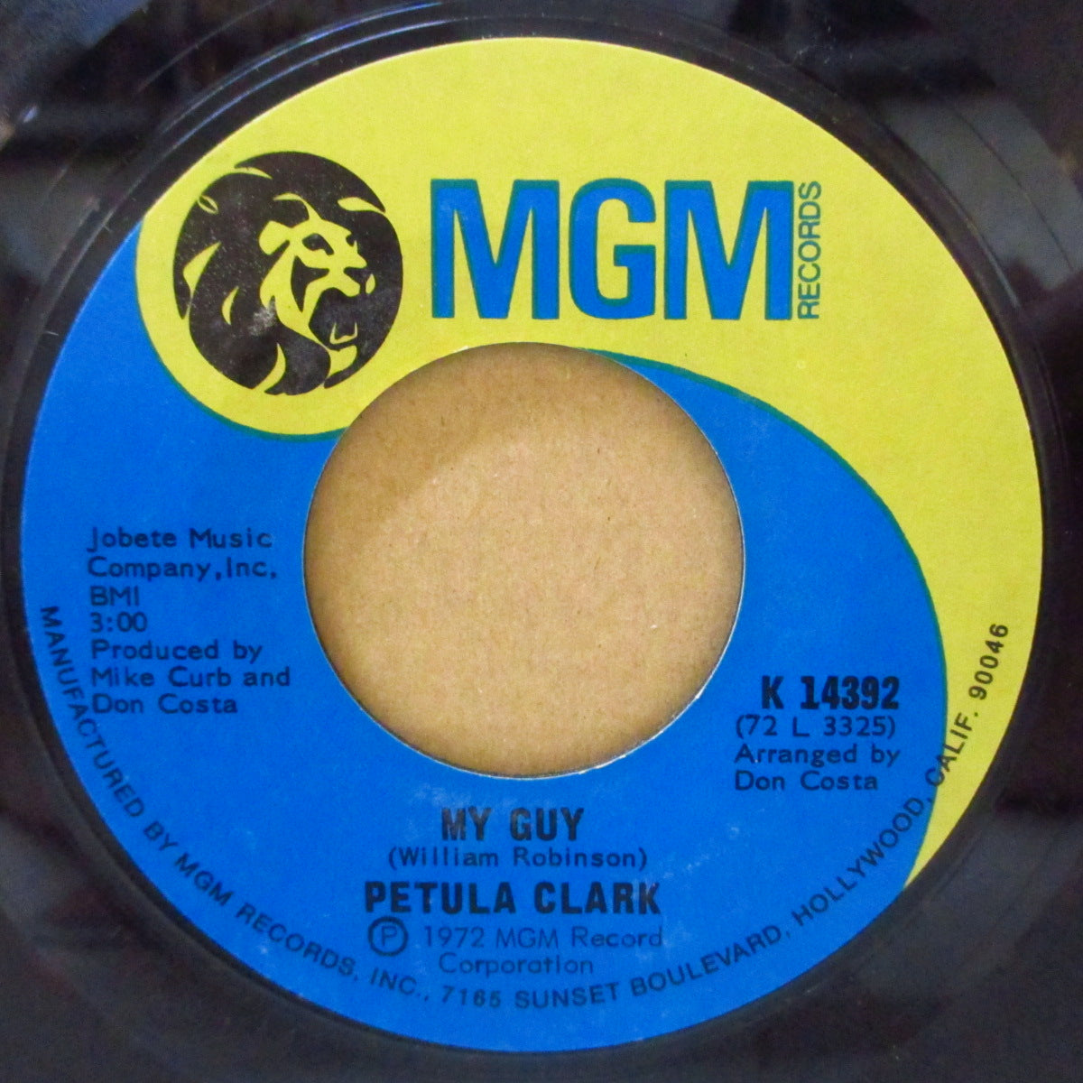 PETULA CLARK (ペトゥラ・クラーク)  - My Guy (US '72 オリジナル 7インチ+カンパニースリーブ) MARY WELLS'64年ノーザン名曲の絶妙POPカヴァ！