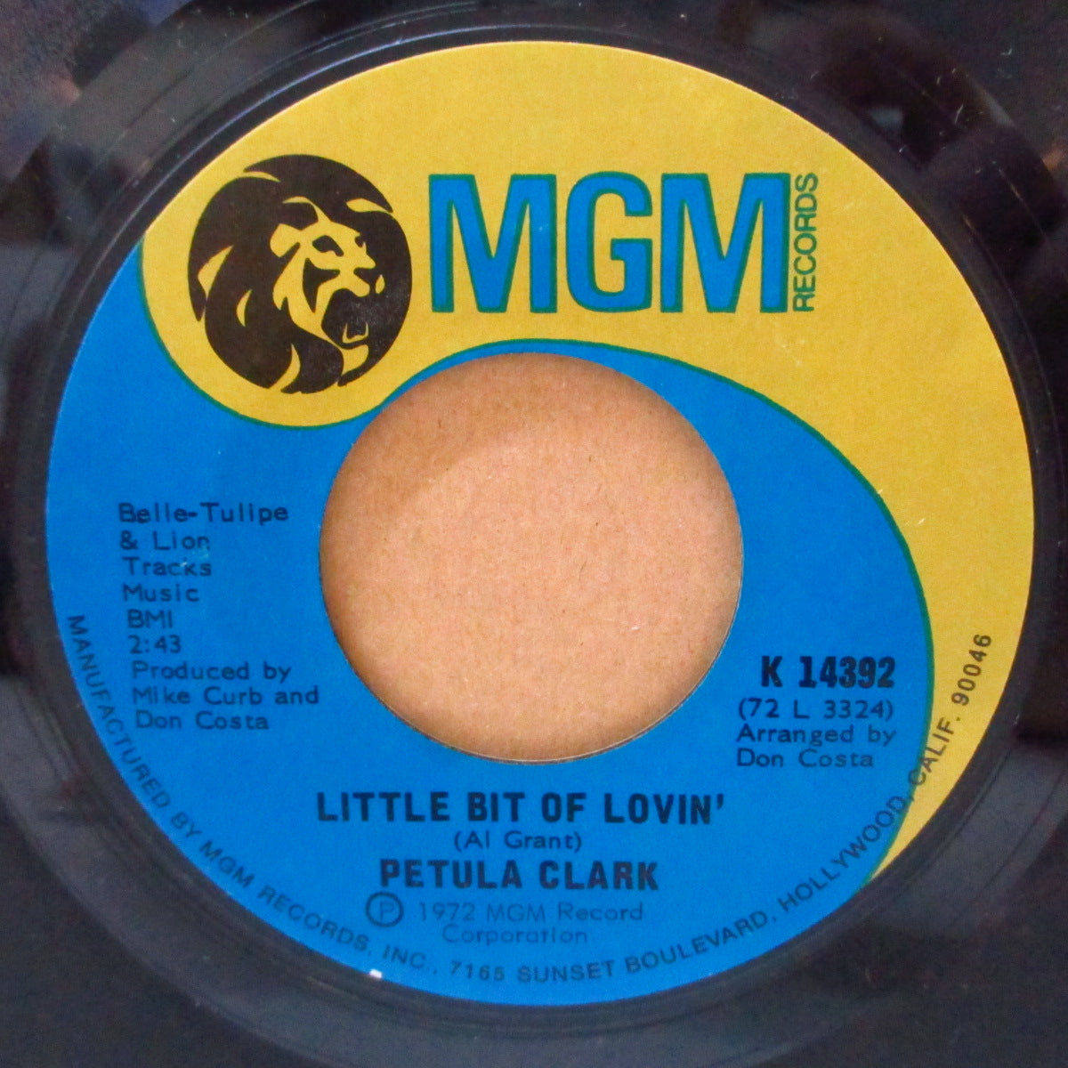 PETULA CLARK (ペトゥラ・クラーク)  - My Guy (US '72 オリジナル 7インチ+カンパニースリーブ) MARY WELLS'64年ノーザン名曲の絶妙POPカヴァ！