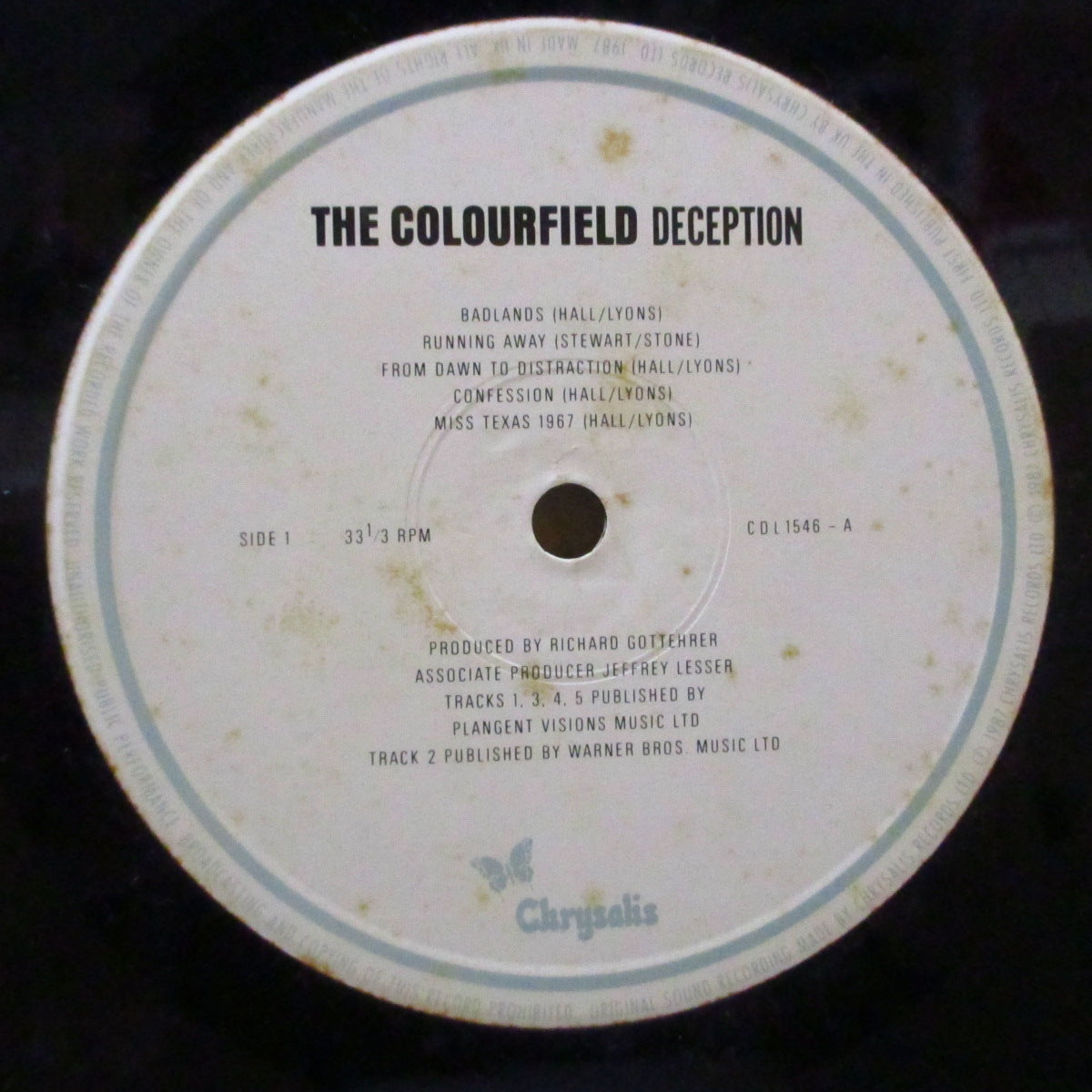 COLOUR FIELD, THE (ザ・カラー・フィールド)  - Deception (UK オリジナル LP) '87年2nd＆ラストアルバム